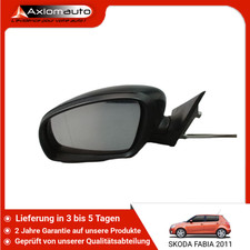 🇩🇪 LINKER RÜCKSPIEGEL ➤ SKODA FABIA 2007- 5J1857507D ♻️
