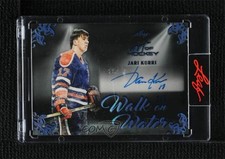 2021-22 Leaf Art of Hockey Walk on Water Navy Blue 3/9 Jari Kurri Auto HOF 8d2