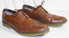 Giancarlo Mazio Italy Mens 11 1/2 Leather Wingtip derby brown Shoes