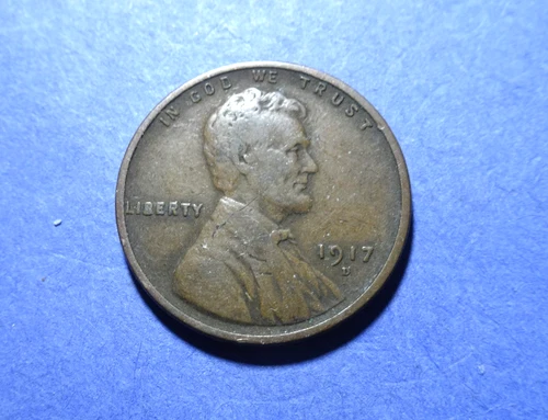 1917-D Lincoln cent  Abt. VF