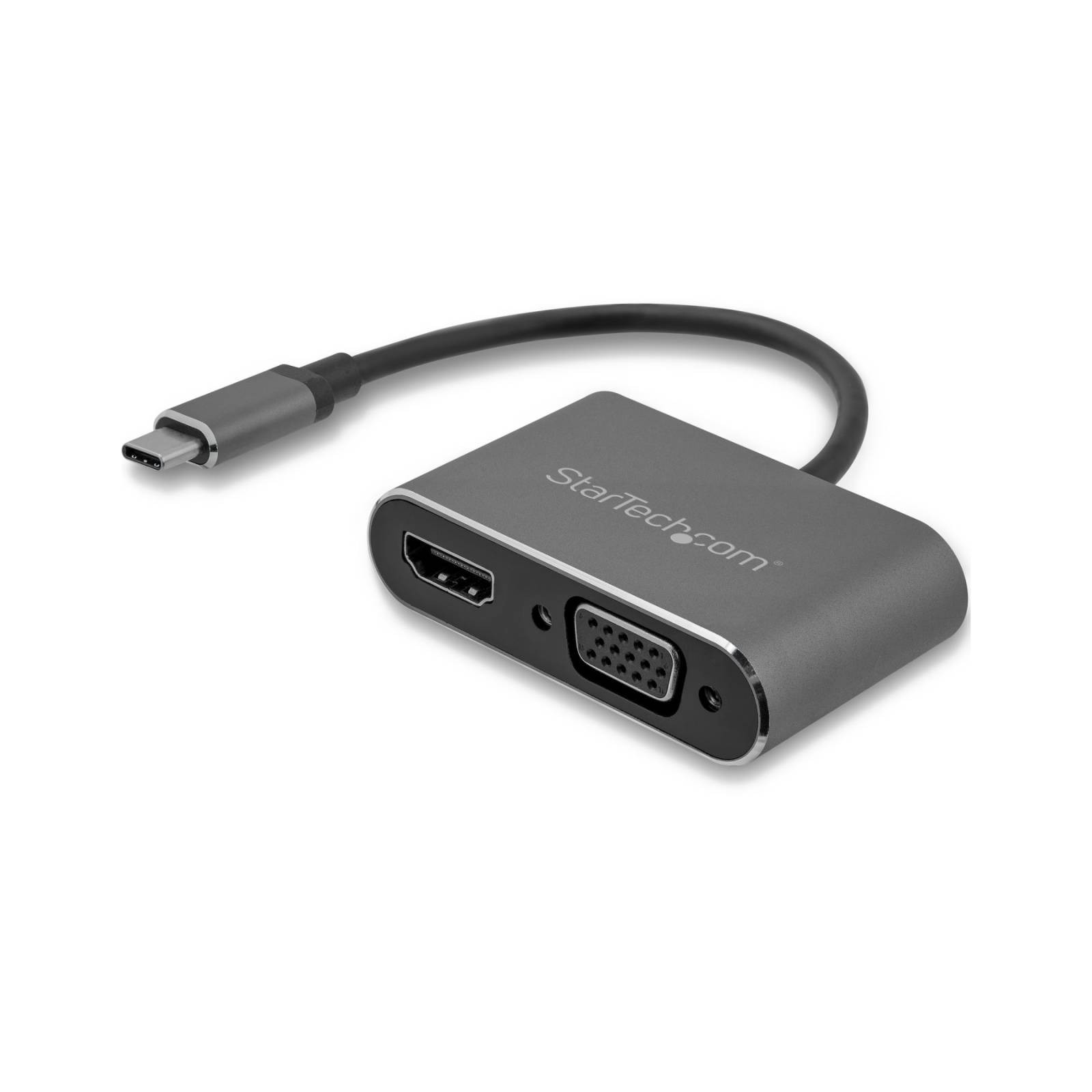 StarTech USB-C to VGA and HDMI Adapter 2-in-1 4K 30Hz Grey