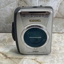 Aiwa HS-TA161W AM/FM Stereo Radio Cassette Player Portable PARTIALLY WORKS READ