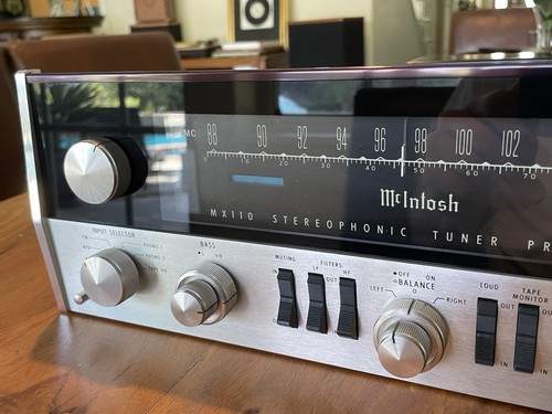 GORGEOUS McIntosh MX110 Vacuum Tube Preamplifier Tuner - Serviced & Working - Picture 2 of 24