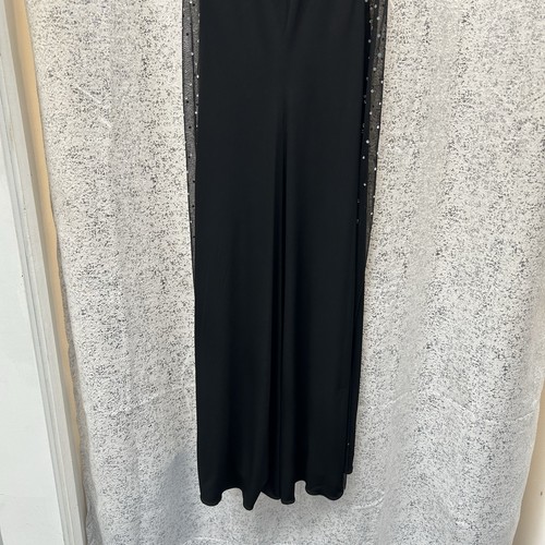 Jovani Evening Dress 06566 Black With The Rhinestones Size 6 Open Back - Picture 7 of 10