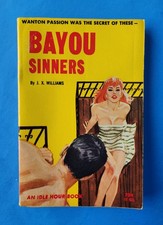 BAYOU SINNERS by J. X. Williams (Kemp) Greenleaf Classics IH401 Bonfils Cover