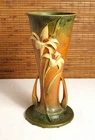 Large 12" Vintage Roseville 139-12 Zephyr Lily Vase Arts & Crafts Art Nouveau