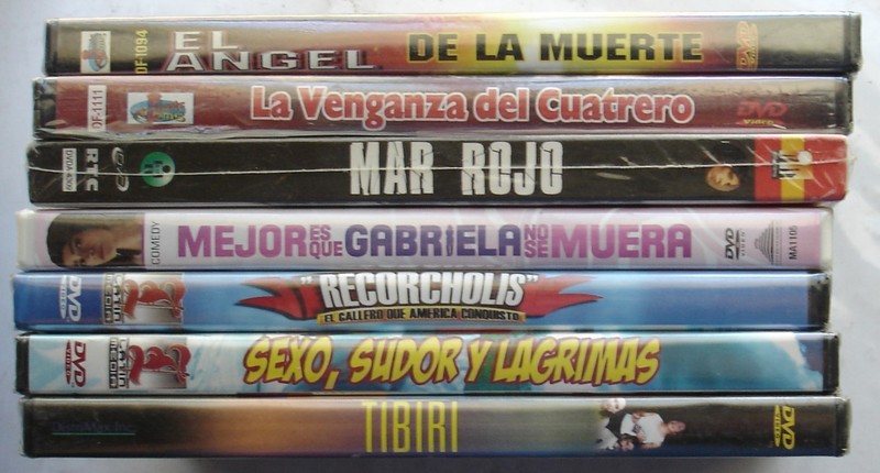 7 DVD Movie Lot - Spanish - Brand New -El Angel de la Muerte, Mar Rojo, + 5 more