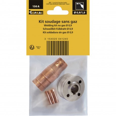 Kit de soudage sans gaz fil fourré 0.9 mm accessoire poste MIG MAG No Gas