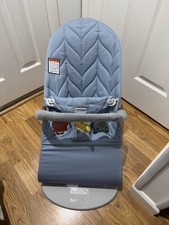 BabyBjorn Bliss Cotton Bouncer WITH TOY BAR - Light Blue