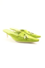SERGIO ROSSI Sandalo con tacco Donna Ciabatta Taglia IT 41 verde stile casual