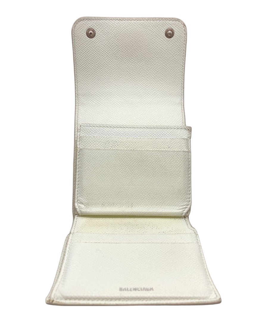 BALENCIAGA BB Metal Logo Bi-fold Wallet Authentic Women 7276 thumbnail 5