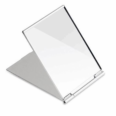 4x3 inch Ultra-Slim Portable Folding Vanity Mirror Aluminum Shell Travel Mirror