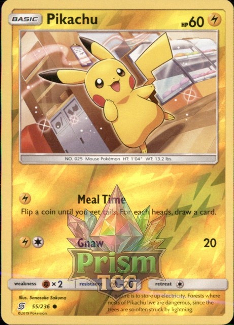 Pikachu [Reverse Holo] #55 (Unified Minds (2019))