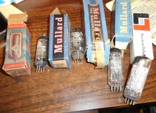 Vintage LOT Telefunken/MULLARD Vacuum Tubes
