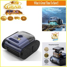 2026 Upgrade Robotic Pool Vacuum Inground Pool Cleaner AI Sonar Navigation