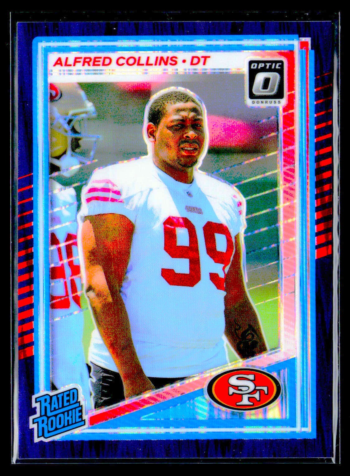 2025 Donruss #355 Alfred Collins Optic Rated Rookies Preview Holo