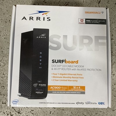 ARRIS Surfboard Model SBG6950AC2 Cable Modem & Wi-Fi Router DOCSIS 3.0