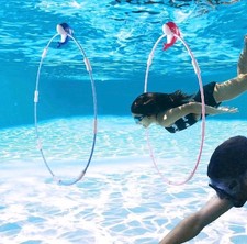 SYNCFUN Pool Toys Diving Rings 2 Pieces Swim Thru Rings Dive Pool Game Underwate