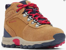 Columbia Kids Boy's Newton Ridge Suede Elk/Mountain Red Size 13 Little Kid M