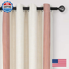 DriftAway Chris Linen Blackout Curtains Thermal Sound Reducing 84