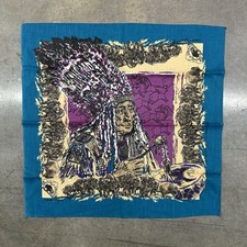 Buffalo Roams Vintage Bandana Handkerchief Native American 22 X21  USA Made