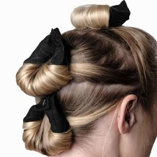 6PCS Lazy Hair Curler Set With Button Foam Rollers Big Wavy Curling Tube Fo LMSL