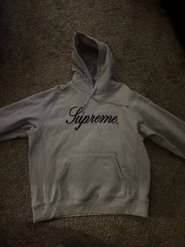Sweat à capuche suprême brodé en os écriture