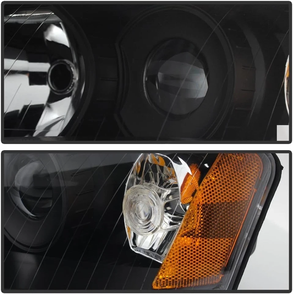 For [Halogen Model] 2002-2005 Audi A4 S4 B6 Quattro Black Projector Headlights - Image 2 of 4