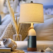 23.75" Table Lamp for Bedroom, Bedside Table Lamp for Living Room, Farmhouse ...