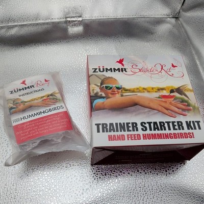 Zummr Hummingbird Hand Feed Trainer Starter Kit Rings Hat Clips + Extra Ring Set