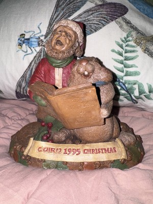 Tom Clark Tim Wolfe Cairn 1995 Christmas Santa Gnome w/Rabbit#6314  #77