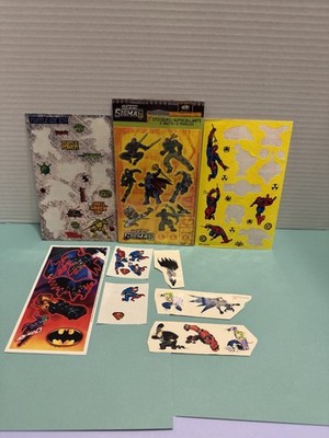 Vintage Random Super Heroes Sticker Group Some Missing Stickers