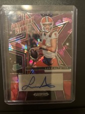 2025 Prizm Draft Picks Luke Altmyer Saturday Star Illinois Auto Purple Ice /199