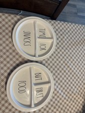 Rae Dunn Baby 2 Divided Melamine Plates
