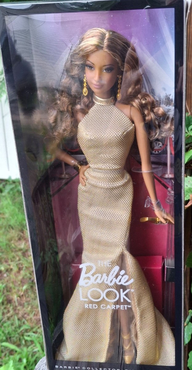 The LOOK Red Carpet Barbie Doll African American Black Label