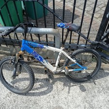 Raleigh 20in Unisex Kids Mountain Bike Blue/White Front Suspension V-Brake