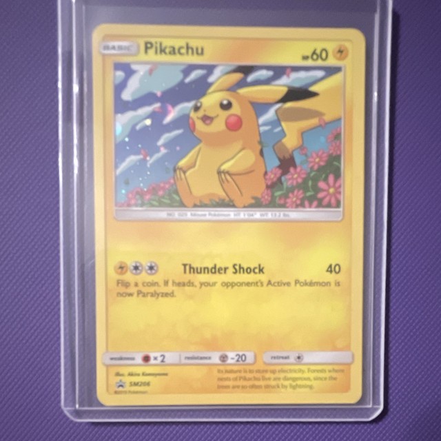 Pikachu SM Promos SM206 Holo Promo Pokemon TCG Card English 2019