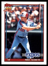 Mike Aldrete 1991 Topps #483 Montreal Expos MLB READ FREE SHIPPING AutographDen