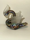 Millefiore Vintage Murano Swan Italian Flowers Glass Hand Blown Art Glass