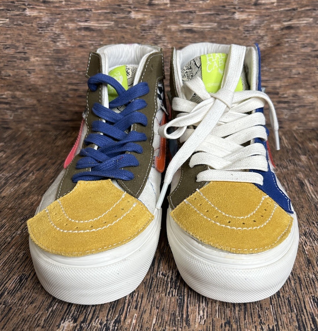 Vans X Taka Hayashi Sk8 Hi Skateboard Sneakers DIY Designs Men’s 7 Women’s 8.5 thumbnail 3