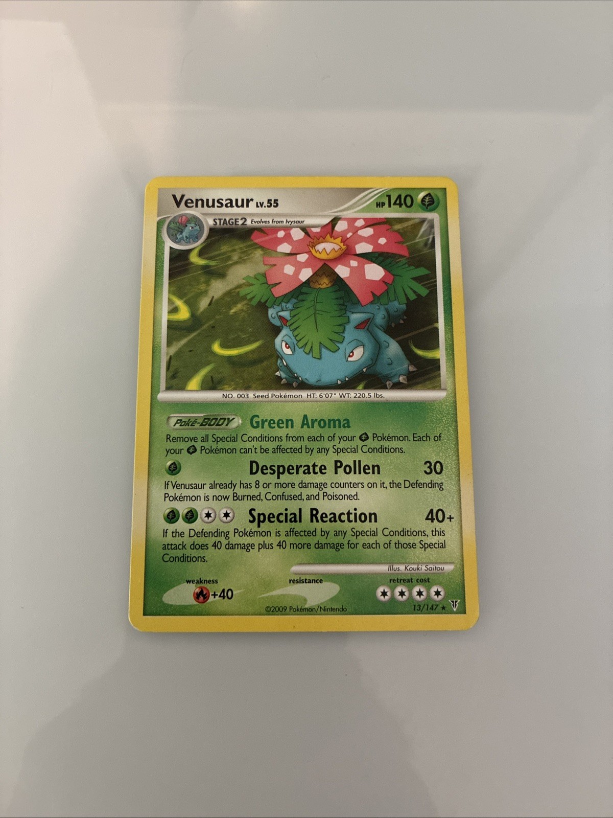 Venusaur - 13/147 - Pokemon Supreme Victors Non-Holo Card LP