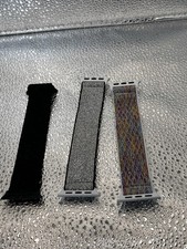 3 PACK Nylon Sport Loop Band Sparkles 38/45/42/46mm Apple Watch 10 9 8 7 6 5 SE