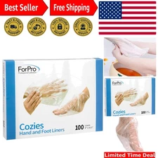 Cozies Disposable Paraffin Hand and Foot Liners, 100-Count for Spa Quality Care