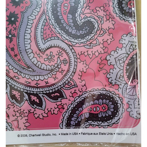 Pink Paisley Peel & Stick Laptop Wear (CS44SS) by RoomMates - 第 5/5 張圖片