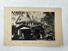 Vtg Chanute Kansas Calling Business Card Mrs. Fernando A. Parsons Photo of House