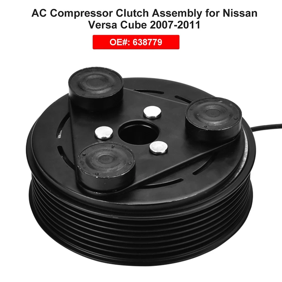 AC A/C Compressor Clutch Assembly Pulley Coil For Versa Cube 2007‑20 OH - Image 2 of 4