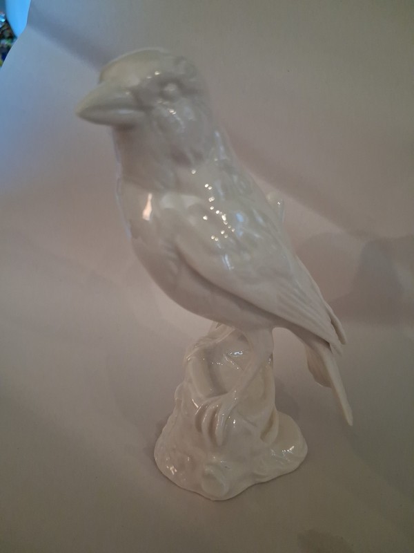Goebel W. Germany White Bird Figurine On Branch Porcelain 1973 Vintage Collectib
