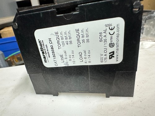 Marathon CAT 1323580 CH Power Distribution Block 600V AC/DC 175A Terminal 3-pole - Picture 1 of 3