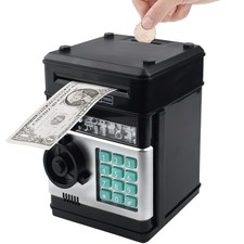 Piggy Bank Electronic Mini ATM for Kids Baby Toy, Safe Coin Banks Money Savin...