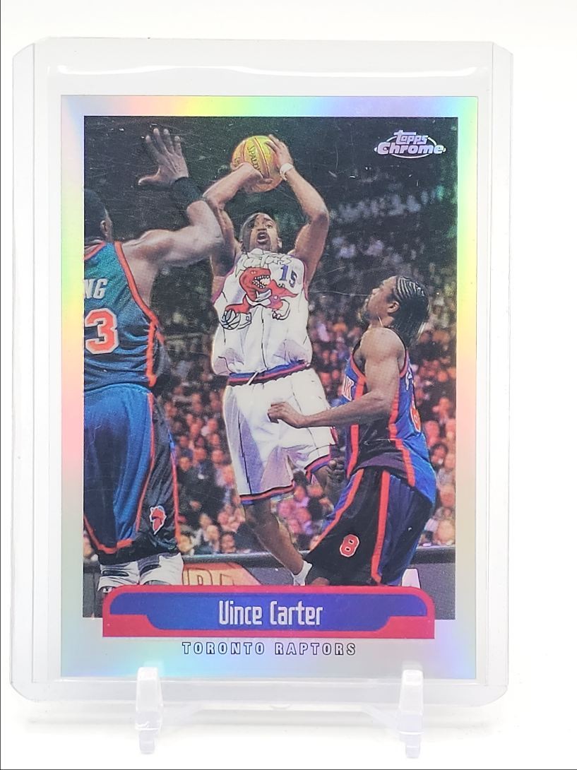 VINCE CARTER 1999-00 TOPPS CHROME BASKETBALL REFRACTOR RAPTORS #98 Q3522